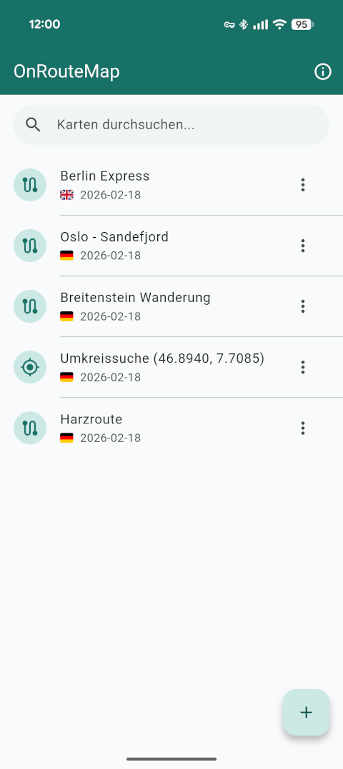 OnRouteMap app screenshot 1